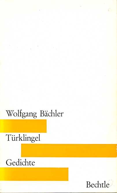 BÄCHLER, Wolfgang