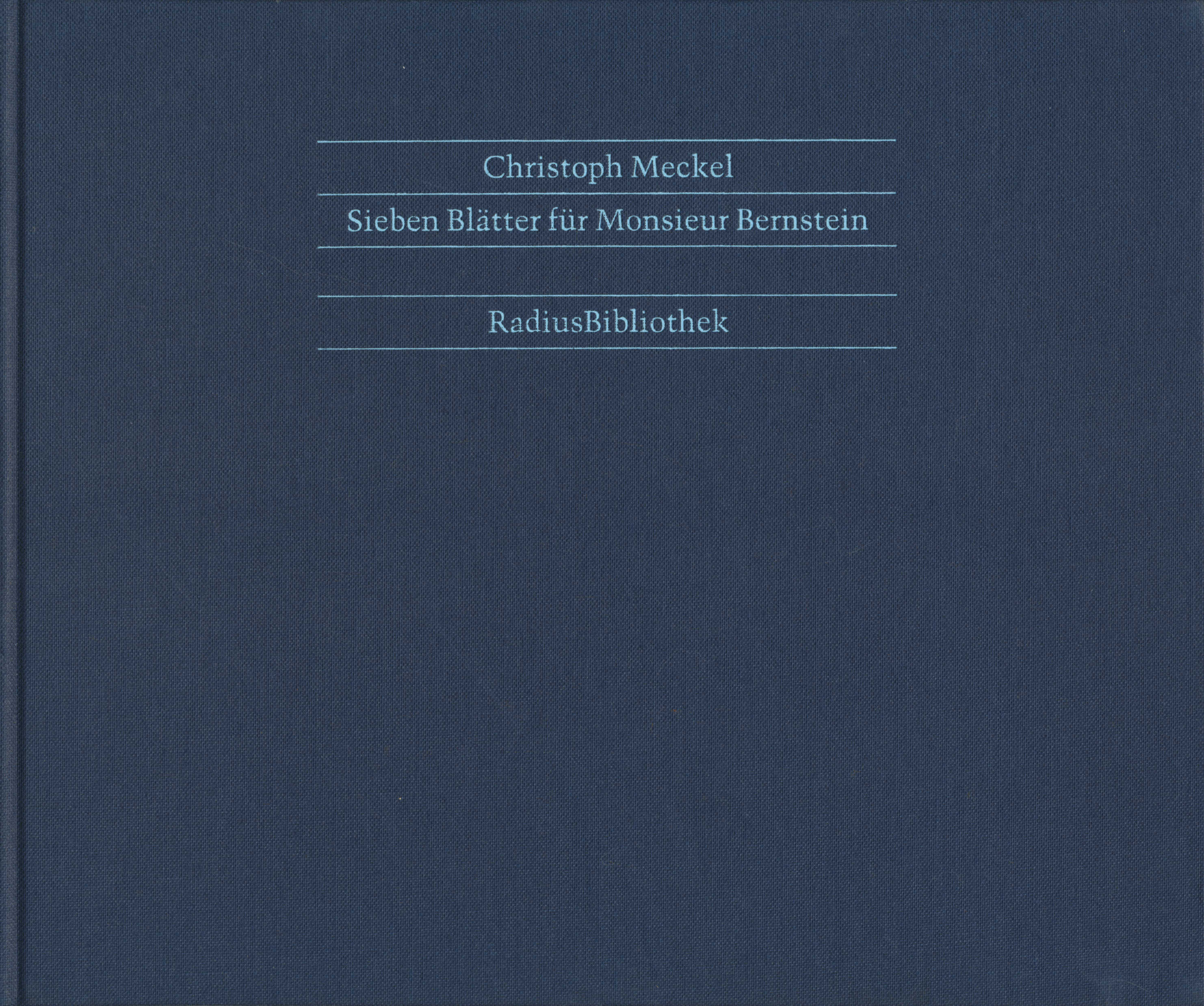 MECKEL, Christoph